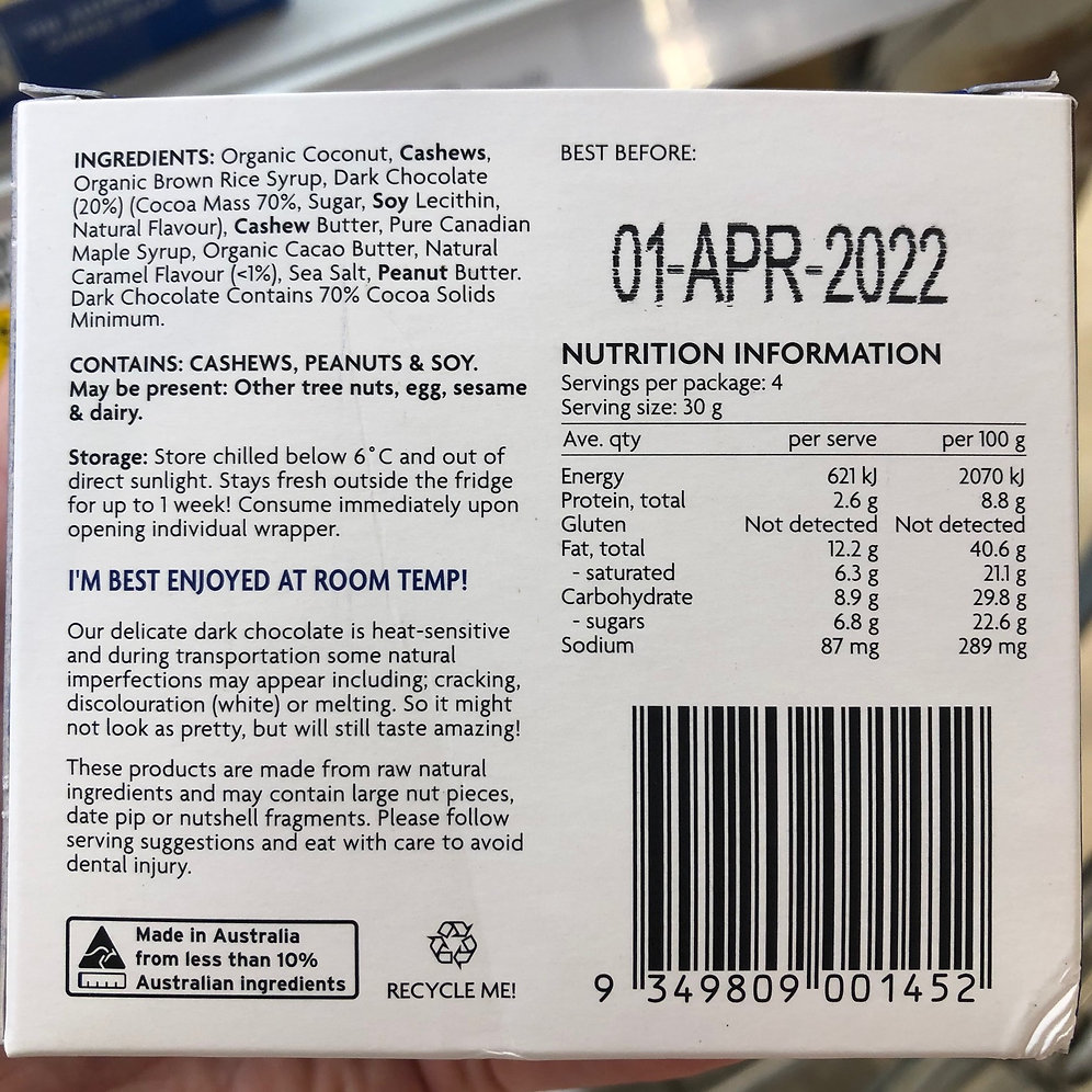 Health Lab Nightcap Caramel Dessert Balls Vegan Reviews