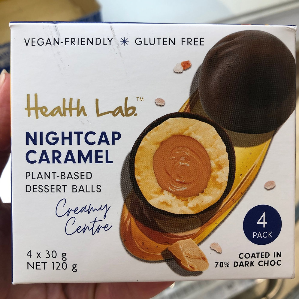 Health Lab Nightcap Caramel Dessert Balls Vegan Reviews