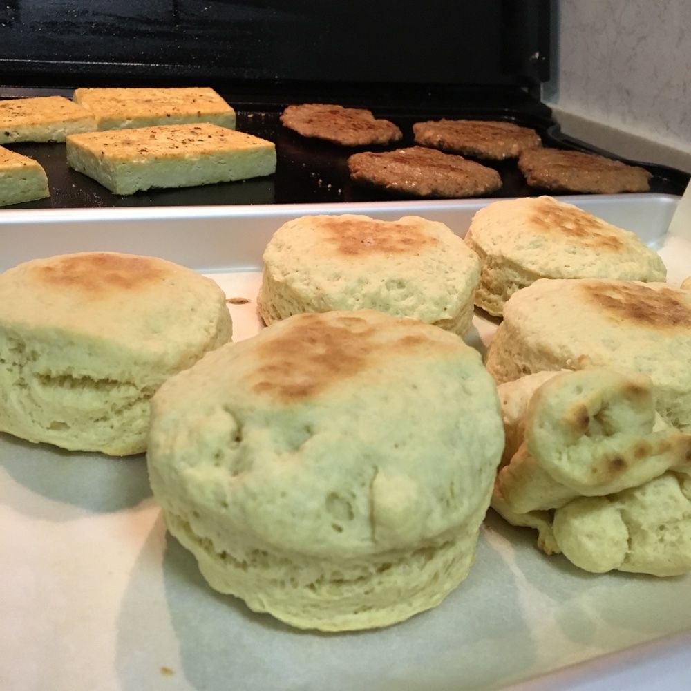 Fluffy Vegan Breakfast Biscuits VeganRV
