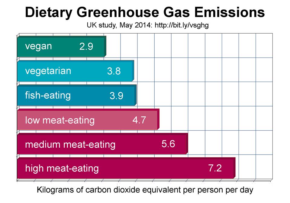Reducir las emisiones de los gases de efecto invernadero Veganuary