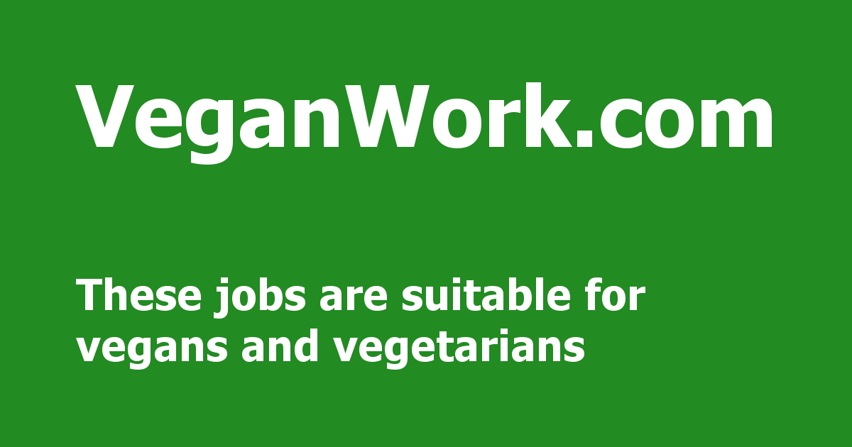 Remote vegan jobs