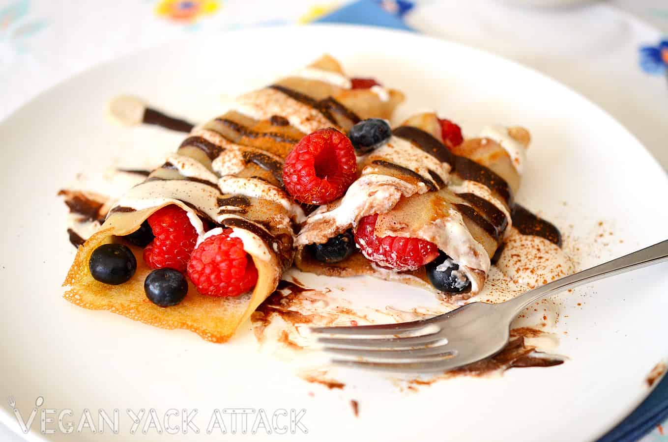 Zebra Berry Crepes Vegan Yack Attack