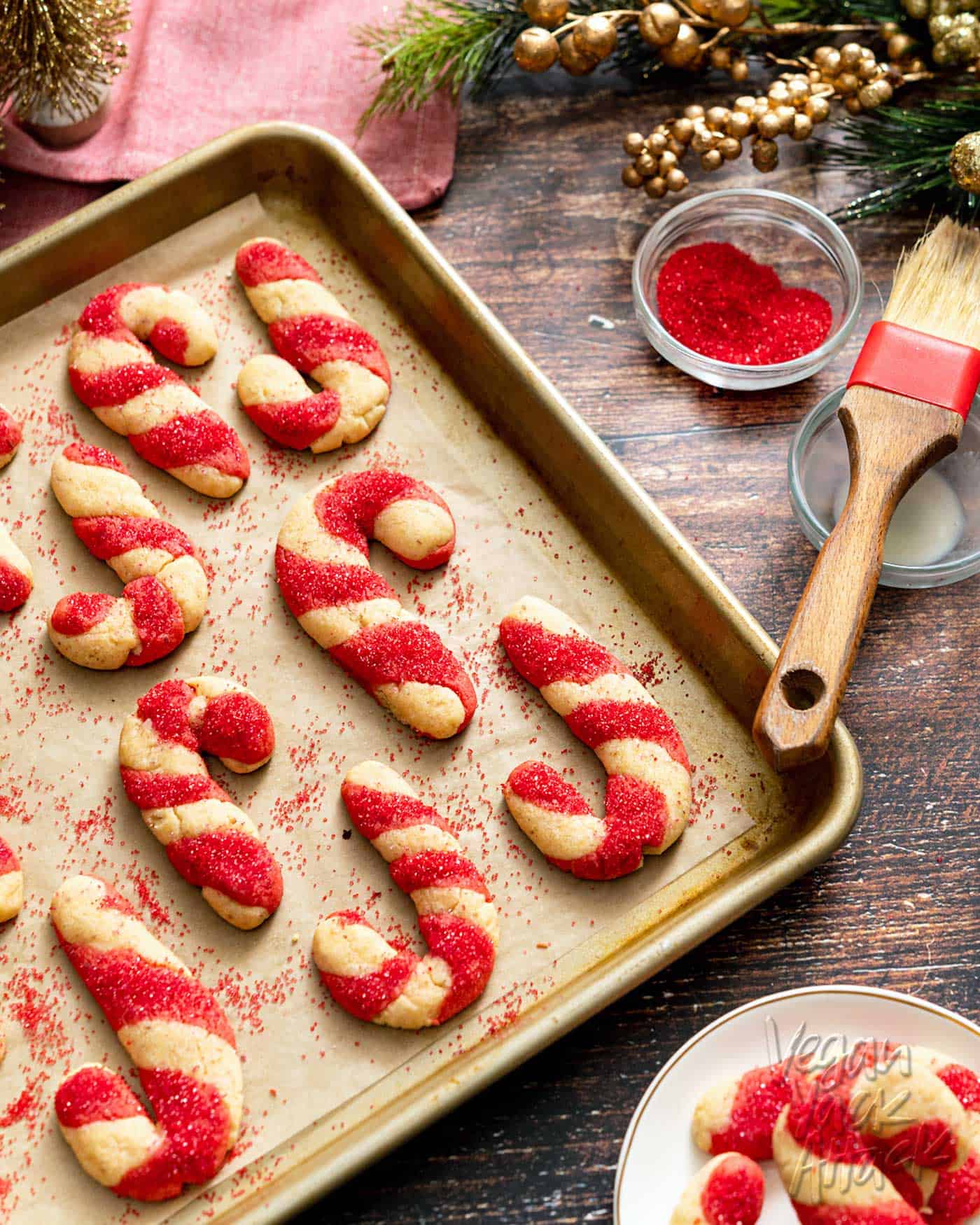 Vegan Candy Cane Cookies Vegan Yack Attack