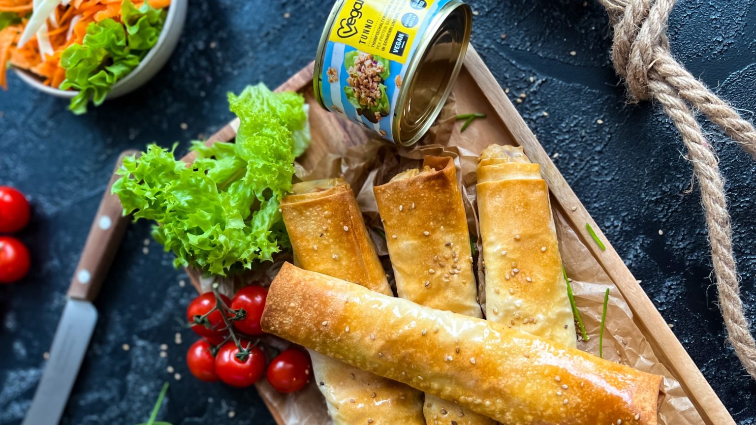 Vegan filo pastry with Veganz Thnfsh your seafoodflavoured börek!