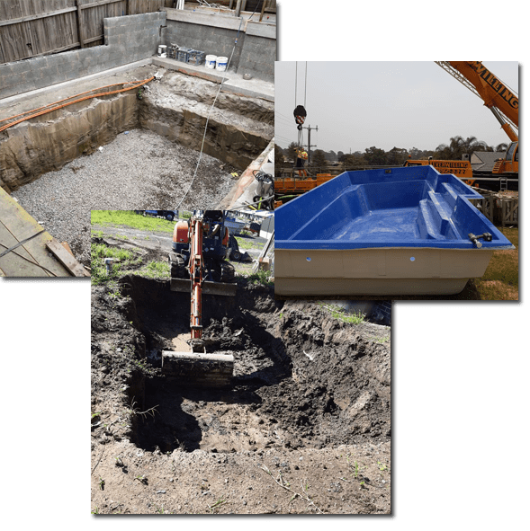 Fibreglass pool installation Sydney Vega Pool Installations