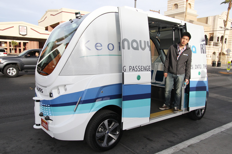 Fremont Street Hosts First Driverless Shuttle in the Country