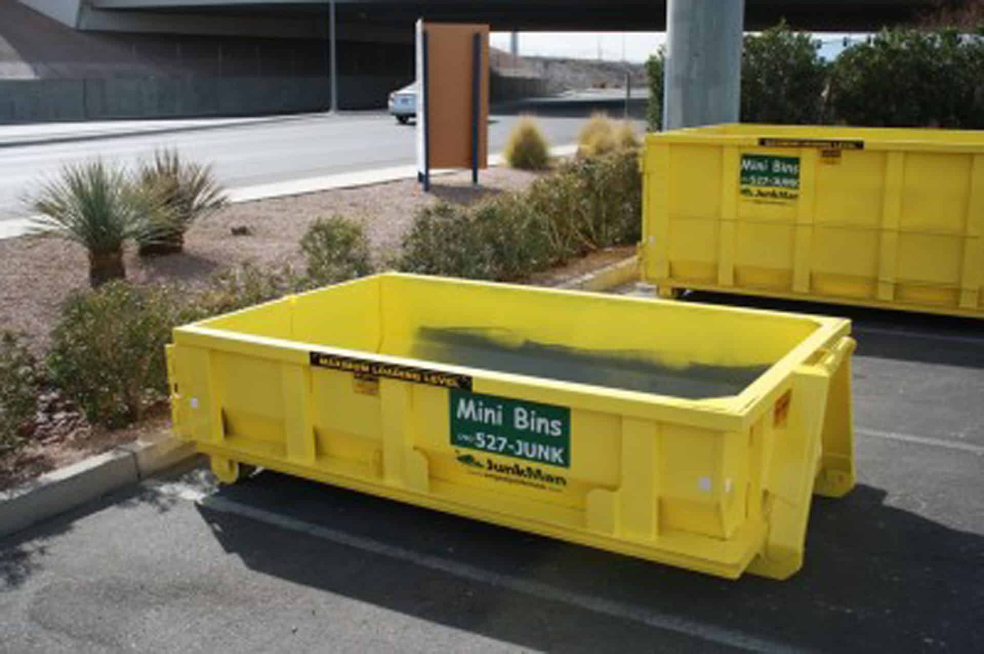 Small Dumpster Rental Las Vegas Mini Bin Rental JunkMan