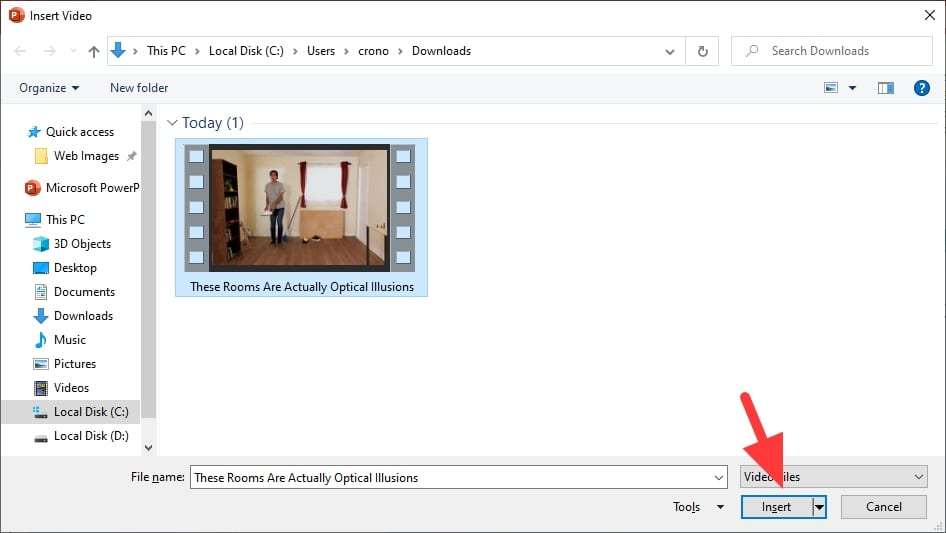 How to Make a Video Plays Automatically in PowerPoint Slide Vegaslide