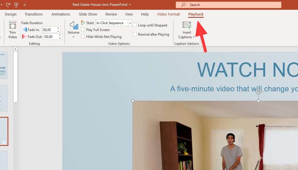 How to Make a Video Plays Automatically in PowerPoint Slide Vegaslide