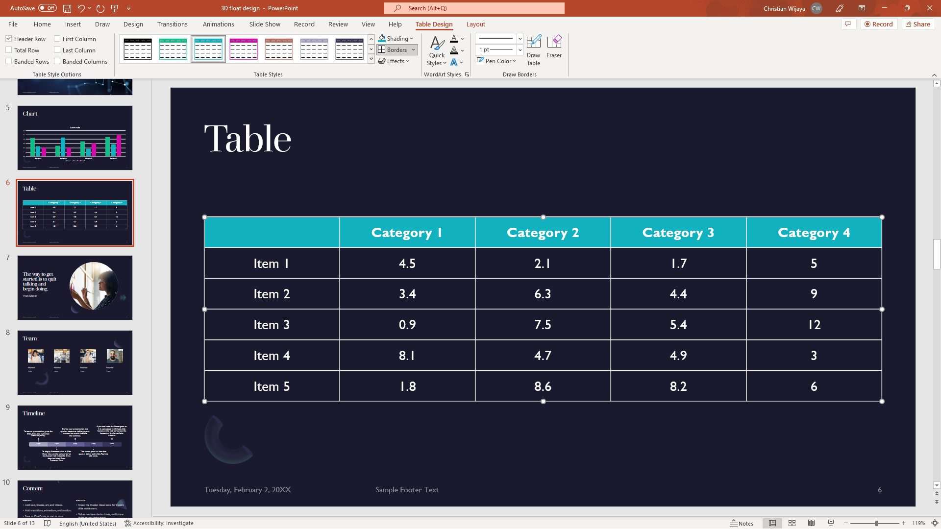 How To Build A Table In Powerpoint