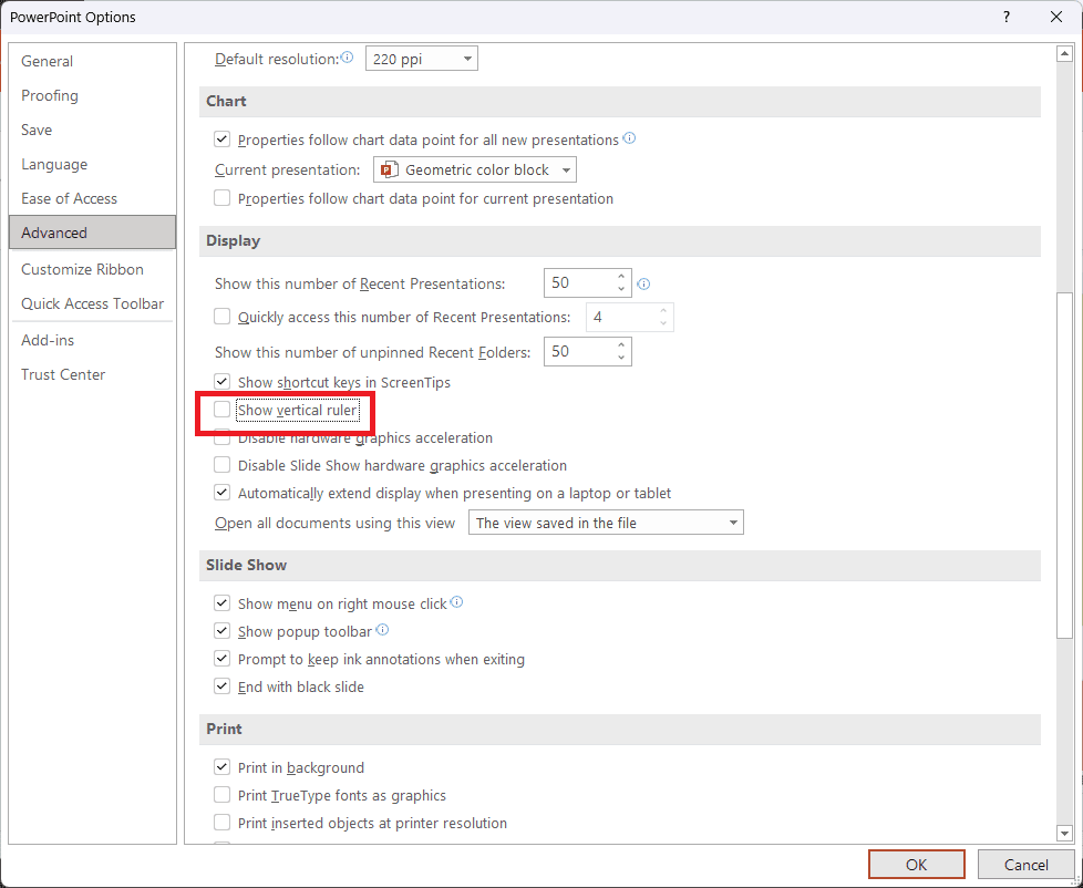 2 Ways to Display Ruler in PowerPoint Vegaslide