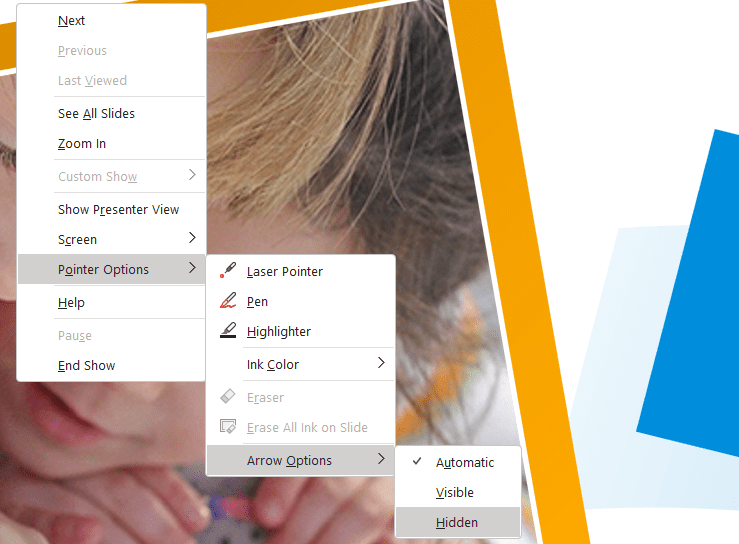 How to Hide Cursor or Pointer in PowerPoint During Presentation Vegaslide