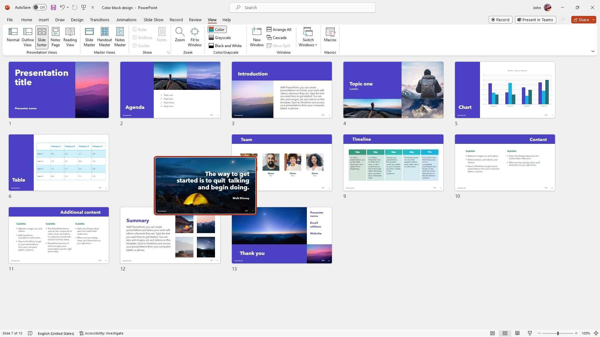 How to Rearrange Slides in PowerPoint Vegaslide