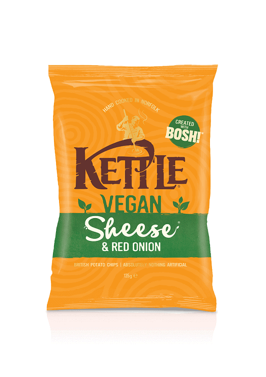 KETTLE Chips Launch Vegan ‘Sheese & Red Onion’ Chips With BOSH