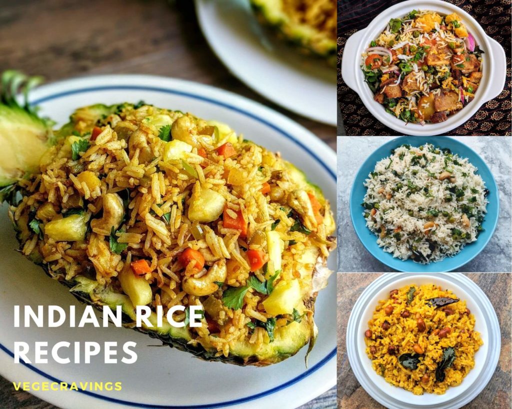 Rice Recipes List of 19 Veg Rice Recipes