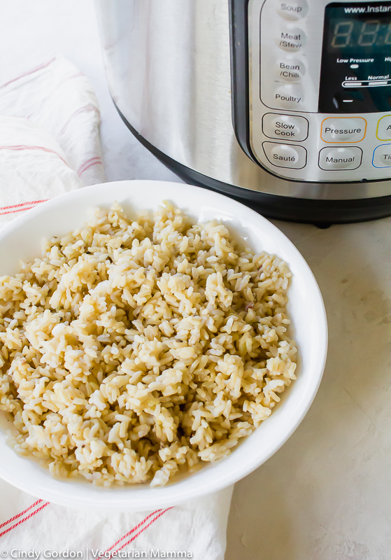 Instant Pot Brown Rice Vegetarian Mamma Side Dishes