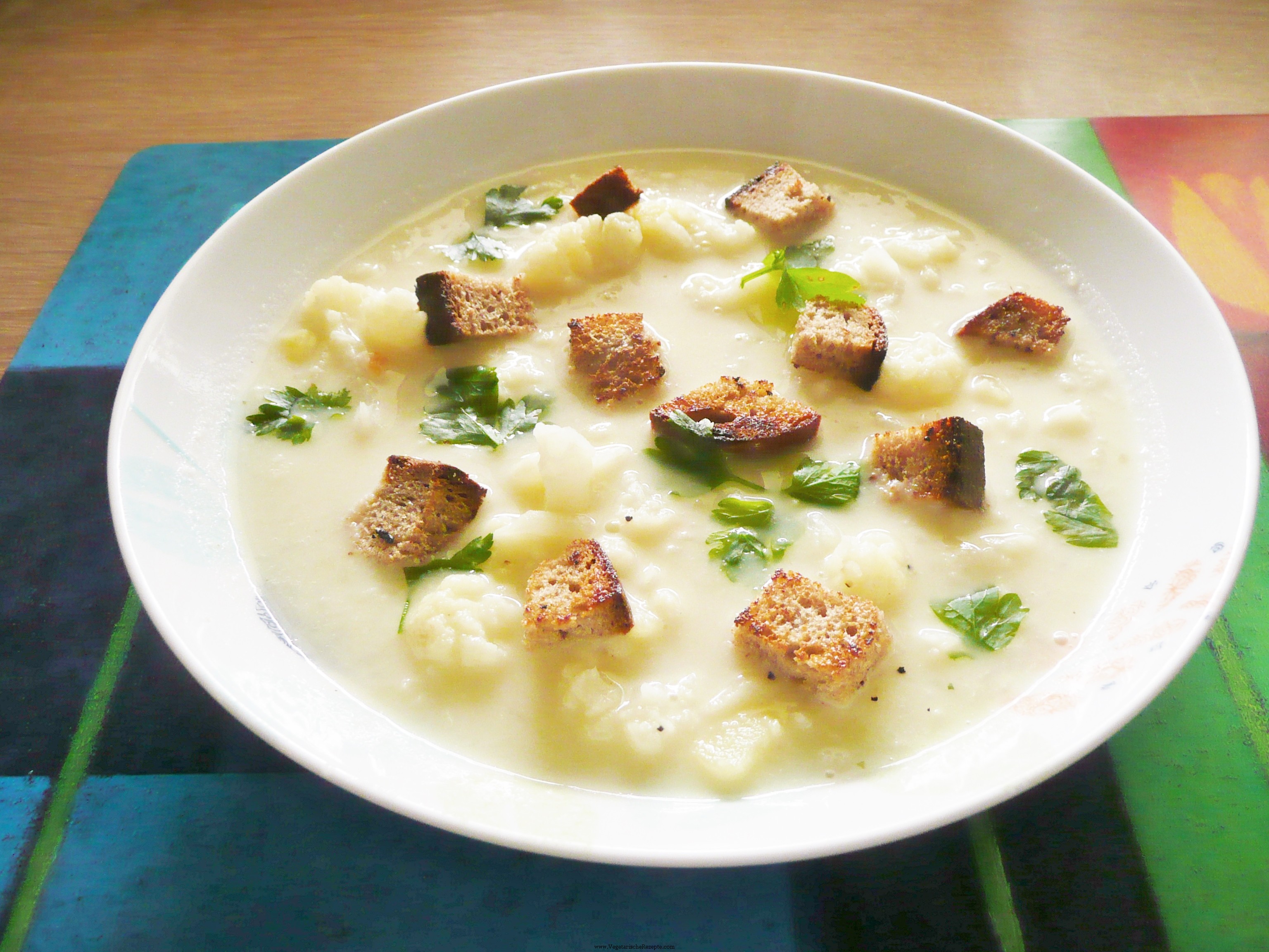 Blumenkohlsuppe Vegetarische Rezepte
