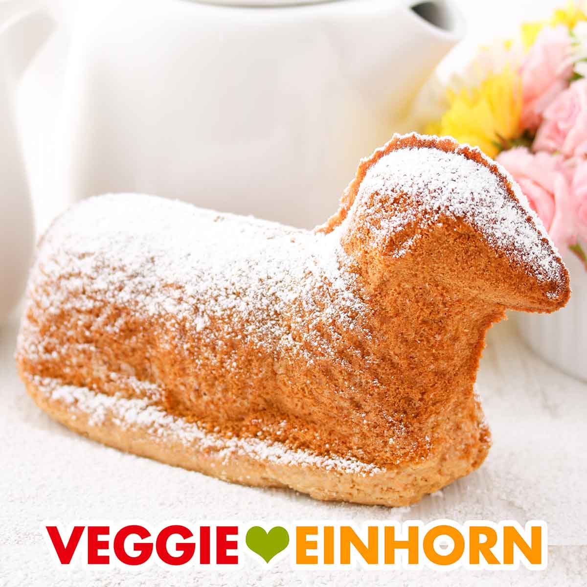 Veganes Osterlamm backen [Saftig und locker]