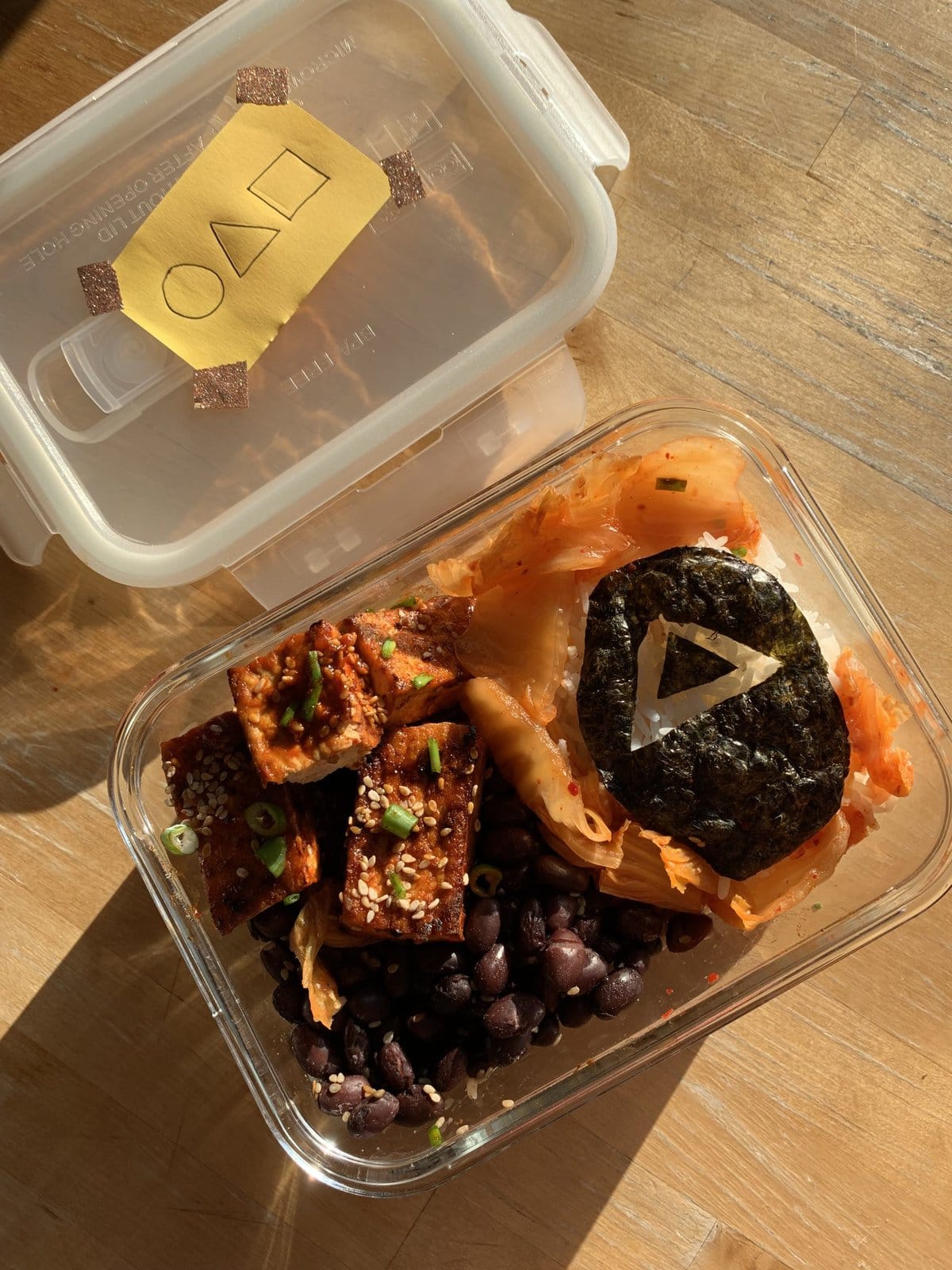 Squid Gameinspired Dosirak (Korean lunch box) Veggie Anh