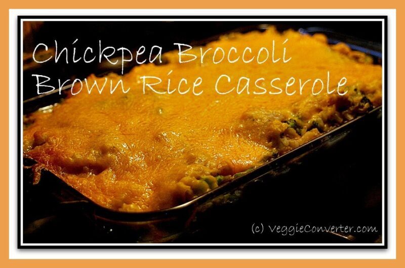 Chickpea Broccoli Rice Casserole