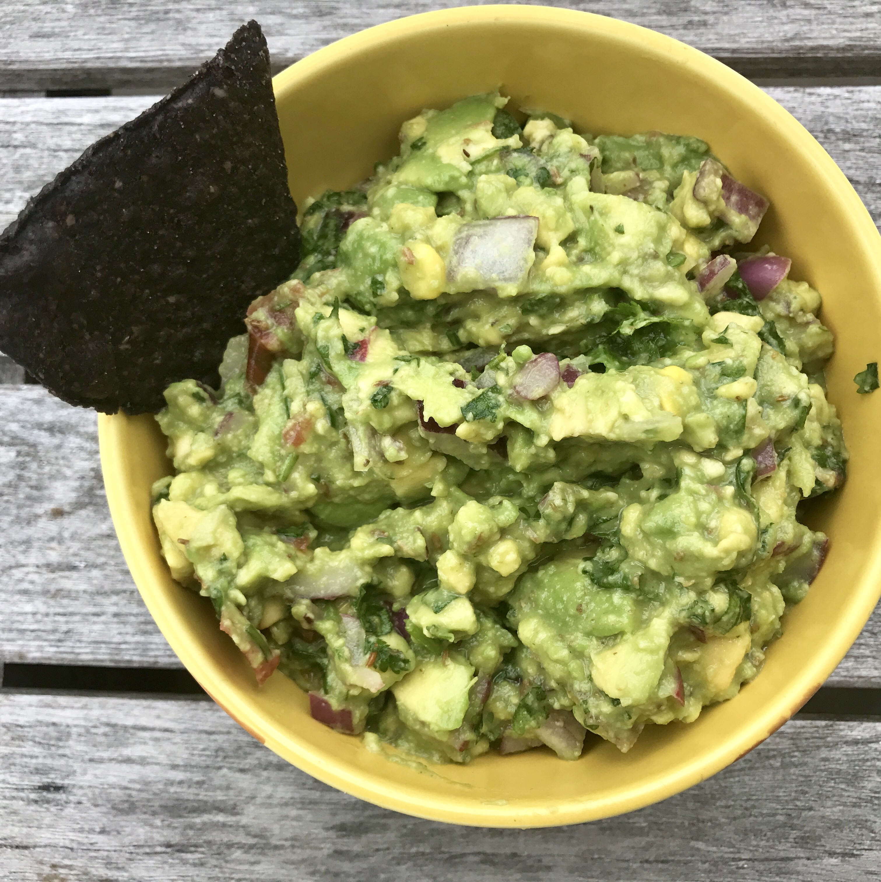 Spicy Guacamole with Corn Veggiecurean