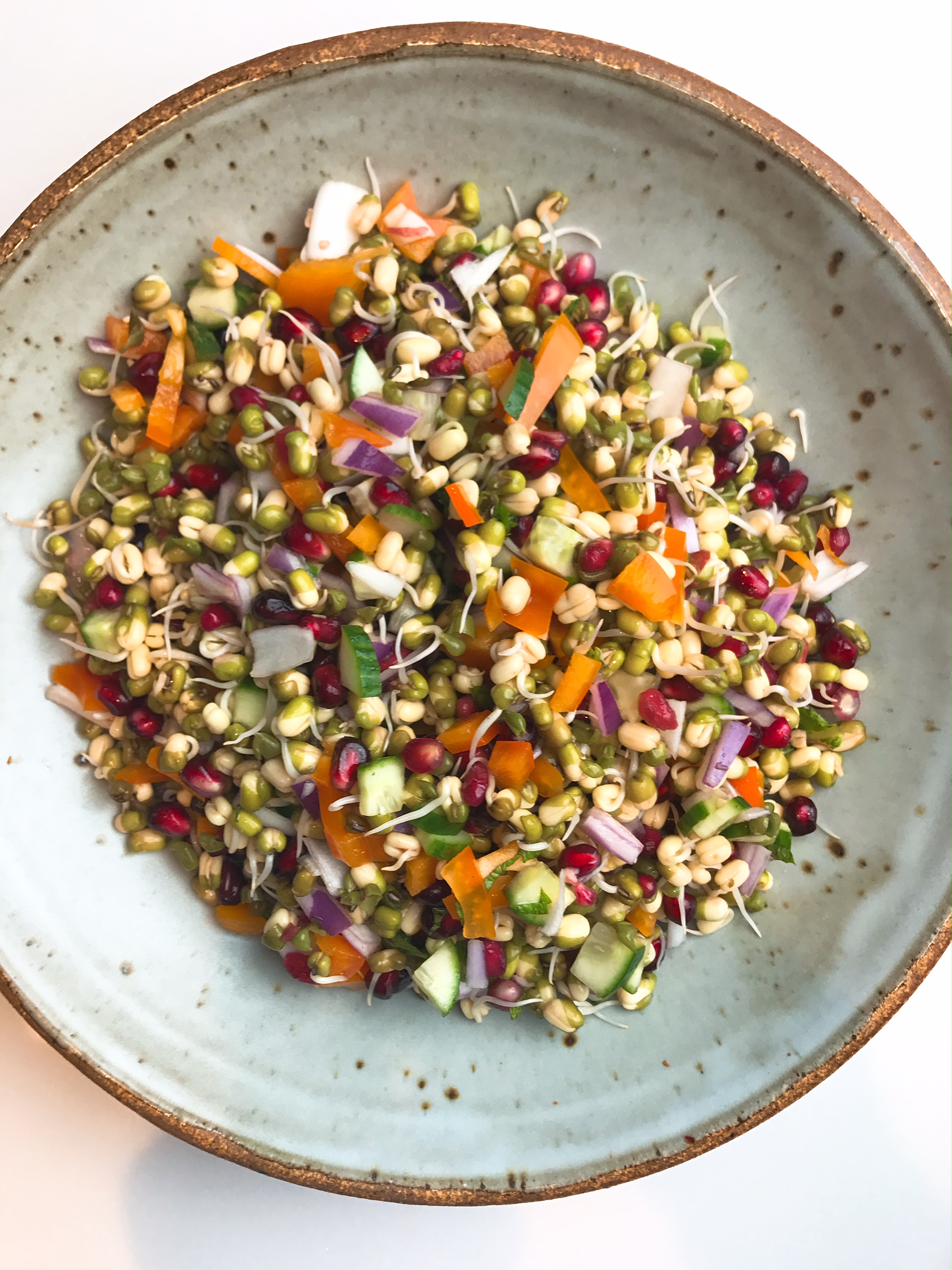 Chopped Sprouts Salad Veggiecurean