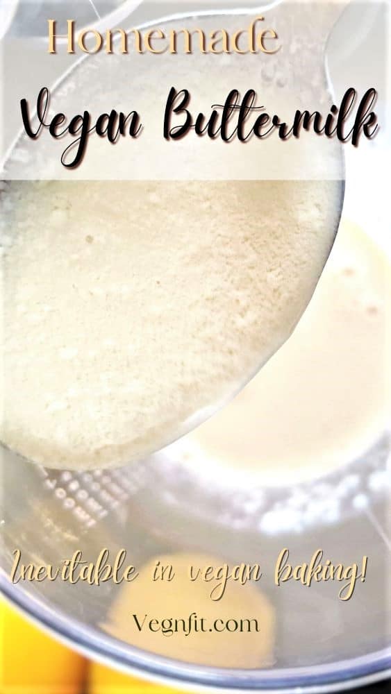 How To Make Vegan Buttermilk Easy Recipe Only 2 Ingredients VegnFit