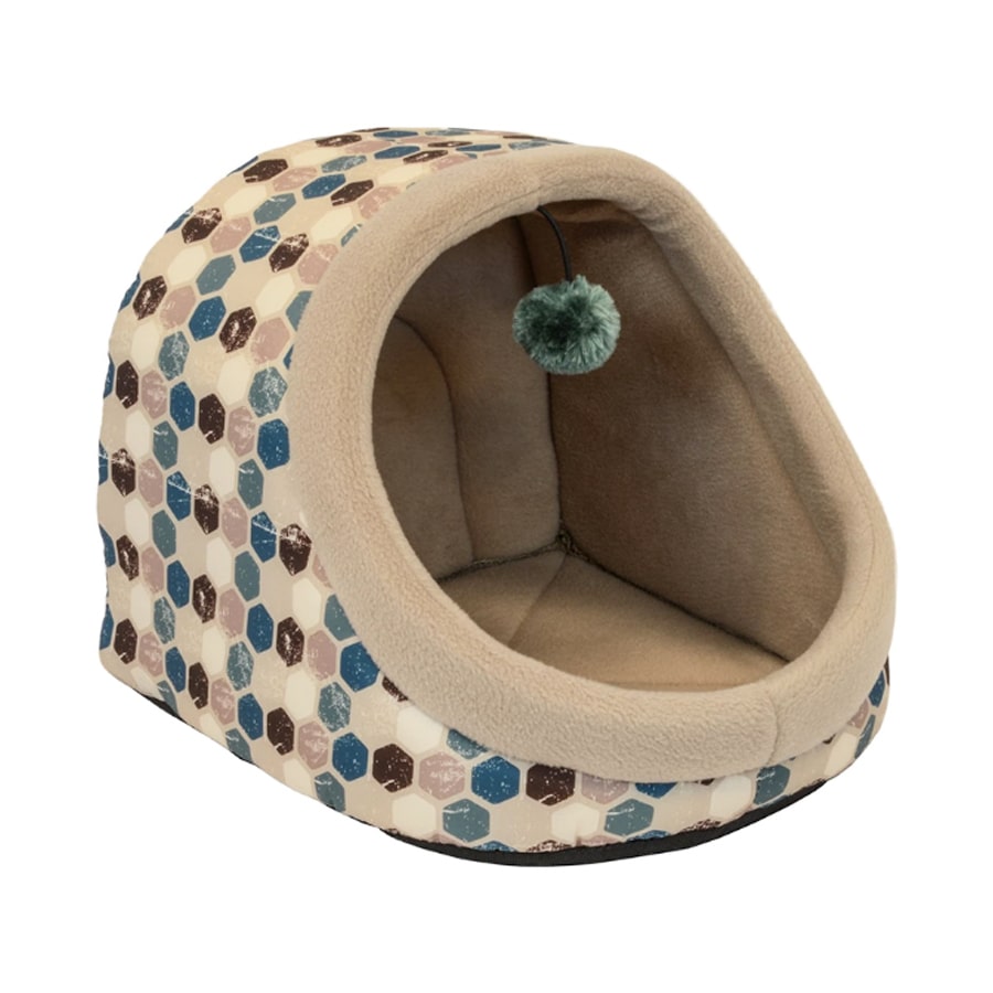 Cozy pet hooded cat bed 14" Vego