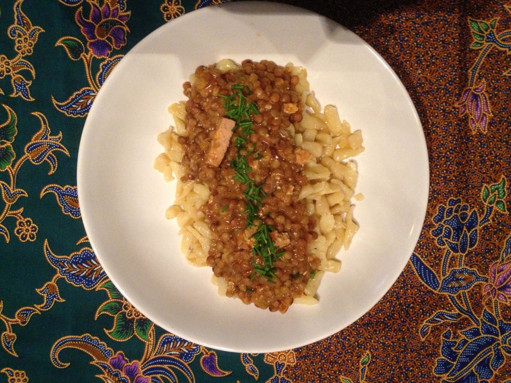Ein KlassikerRezept Schwäbische Linsen mit Spätzle (vegan)vegtastisch.de