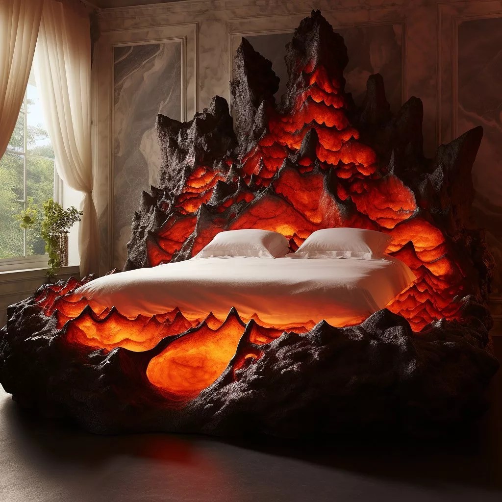 Volcano Bed Design Unique Features & Benefits