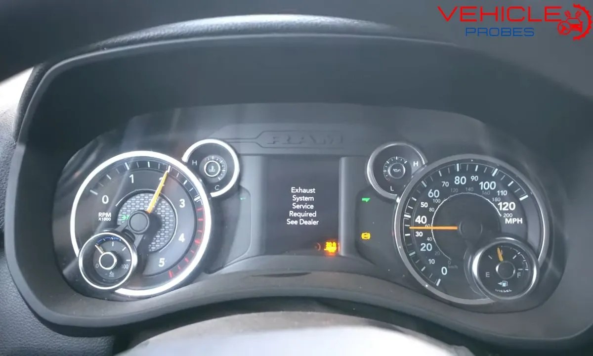 Exhaust System Service Required See Dealer Solutions of the Warning