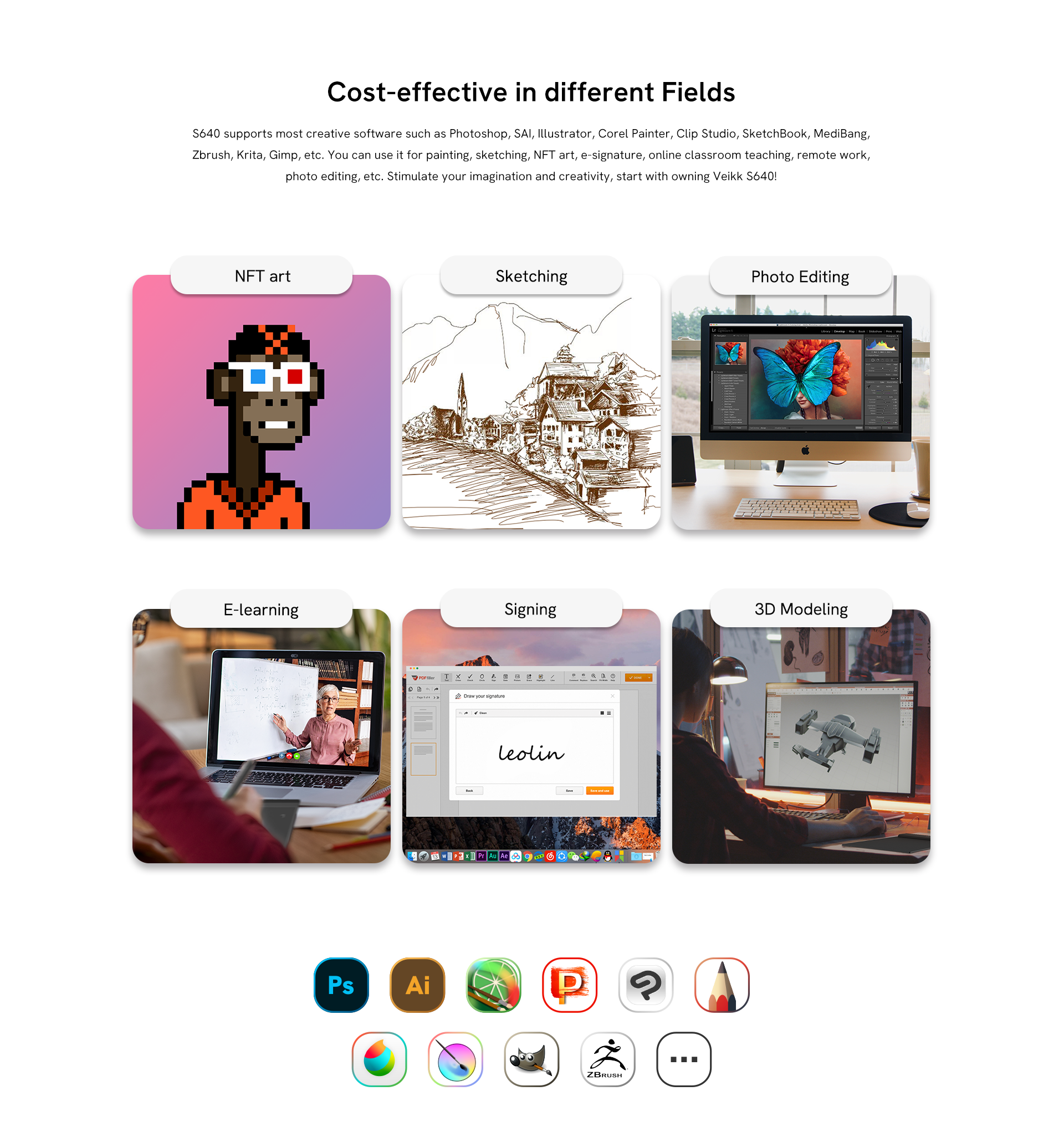 VEIKK Creator Pop S640 Pen Tablet & Digital Drawing Art Tablet