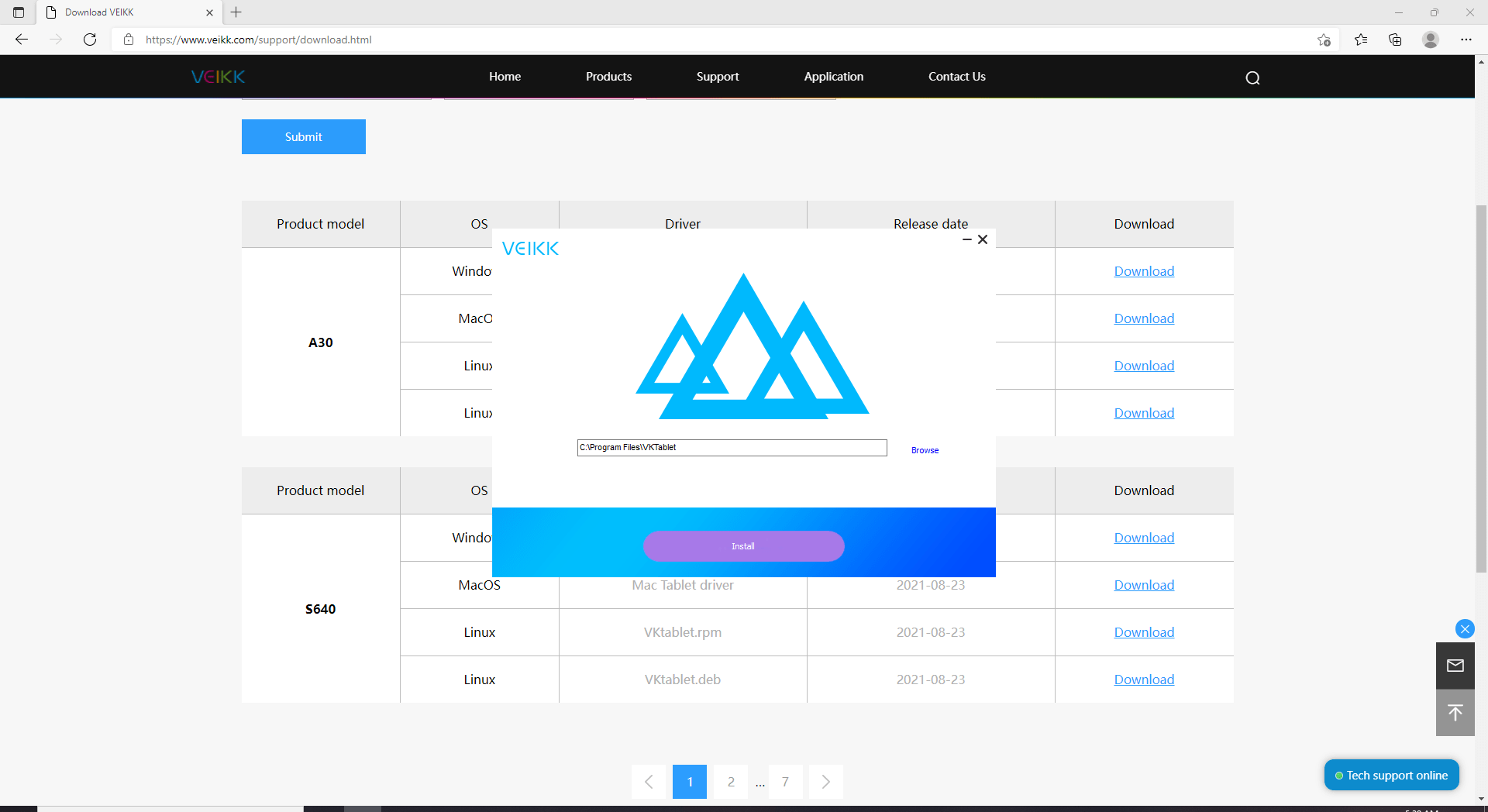 How to install driver on a windows computer?