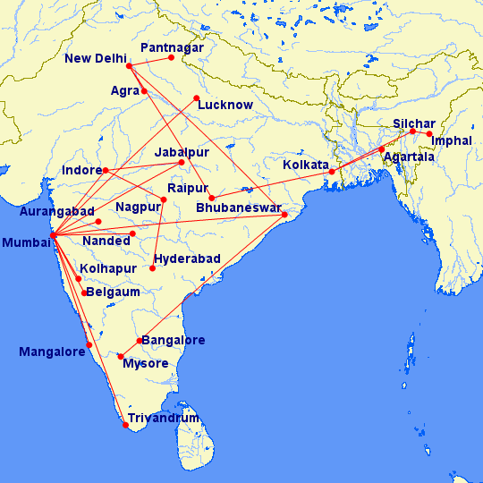 Kingfisher Airlines Route Map Map: Kingfisher To Drop Service To 13 Destinations, Cut 20+ Routes | Just Me