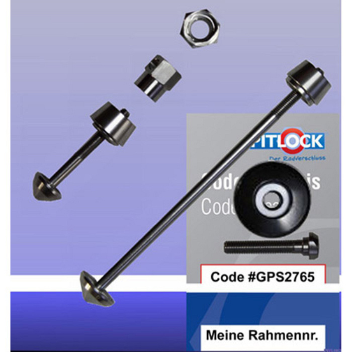 Pitlock Fahrrad Schnellspanner Diebstahlschutz 3teil. SET