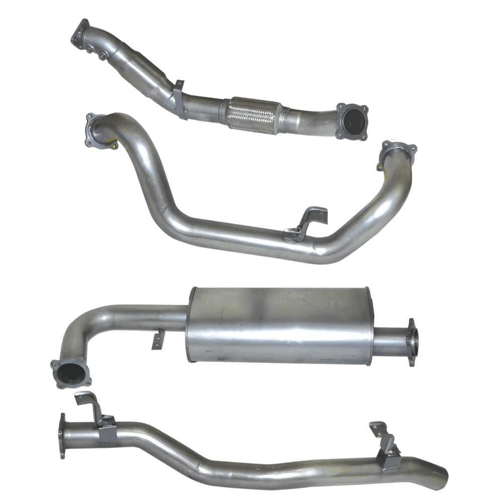 STAINLESS STEEL EXHAUST KIT WITH MUFFLER DELETE TOYOTA LANDCRUISER 79