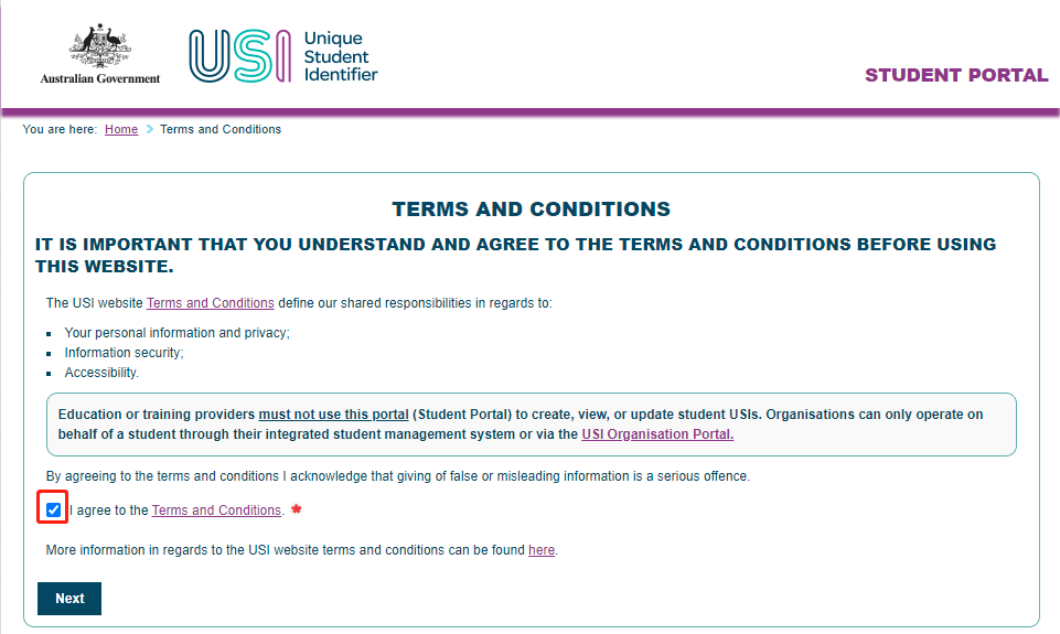 Introduction of Unique Student Identifier (USI) Velocity Education