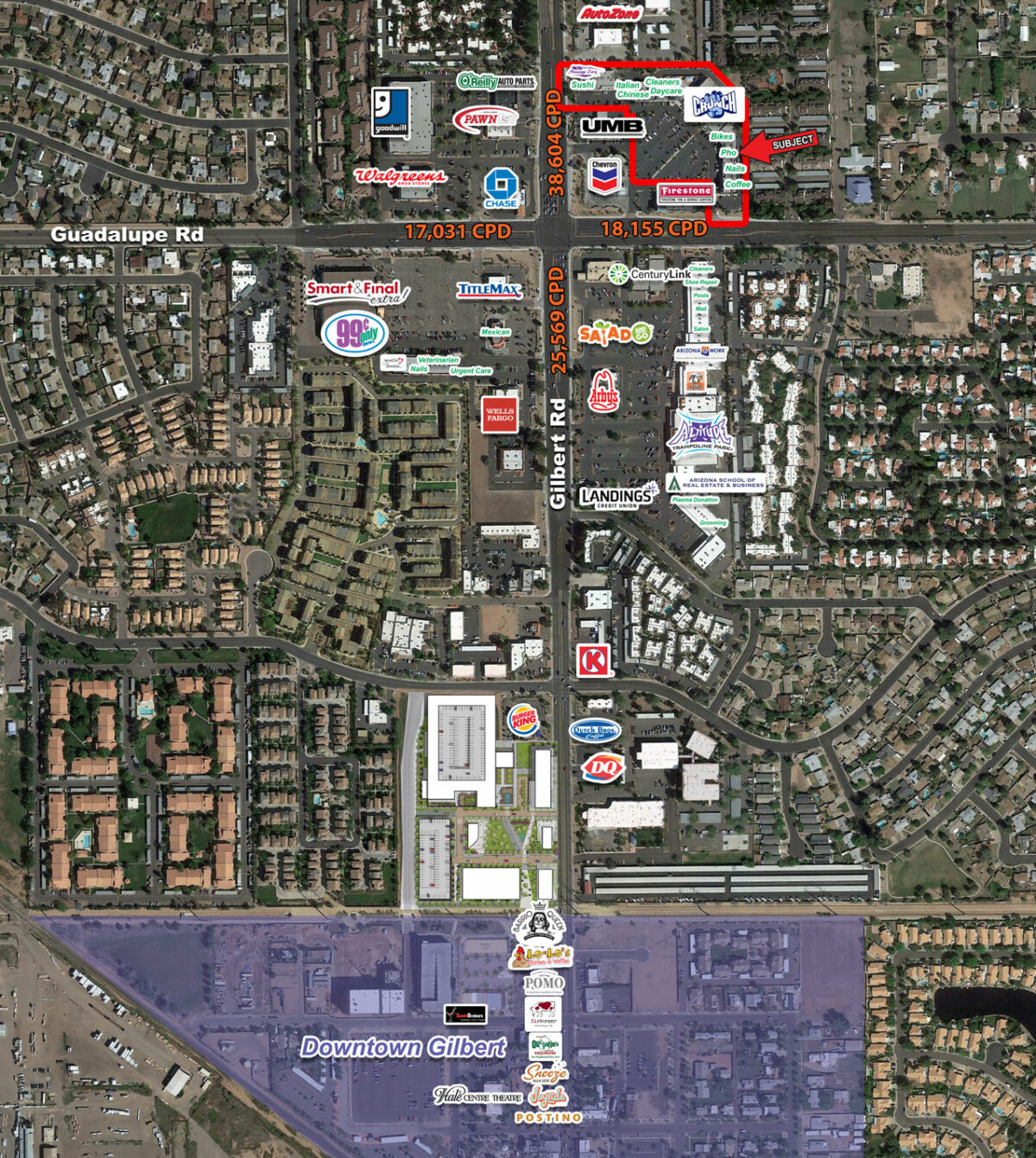 Guadalupe Road And Gilbert Road NEC Velocity Retail