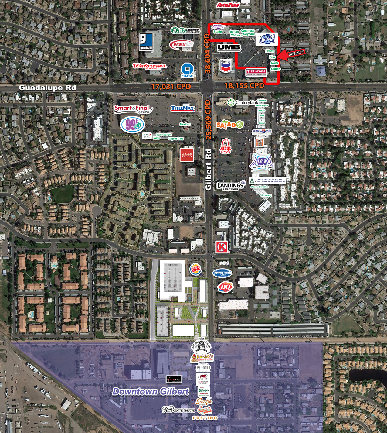Guadalupe Road And Gilbert Road NEC Velocity Retail