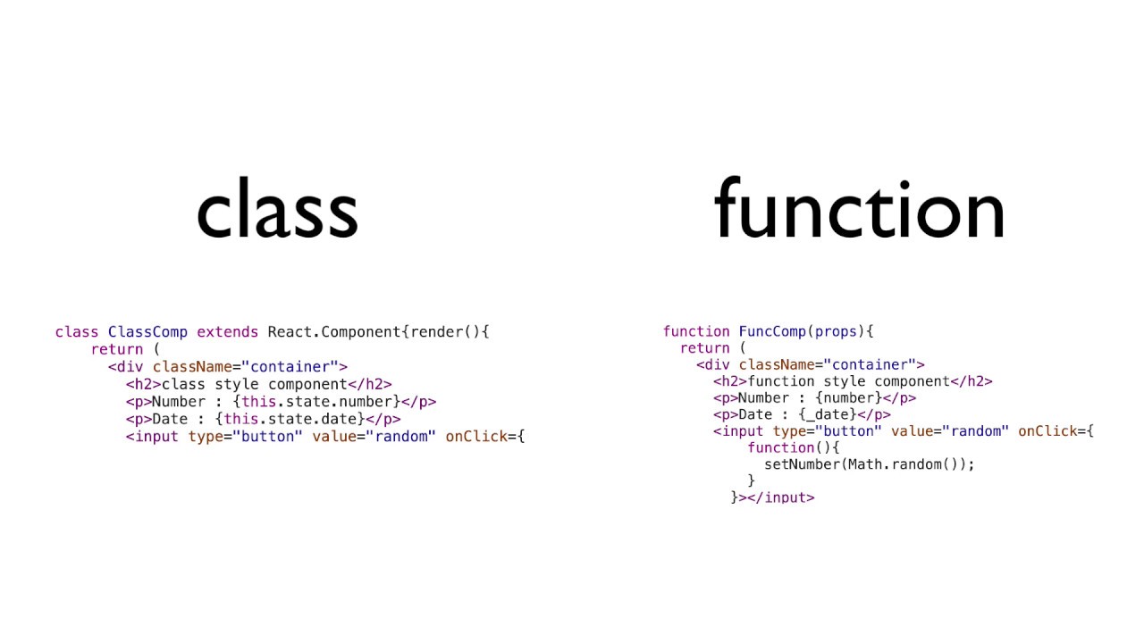 Class / Functional Component