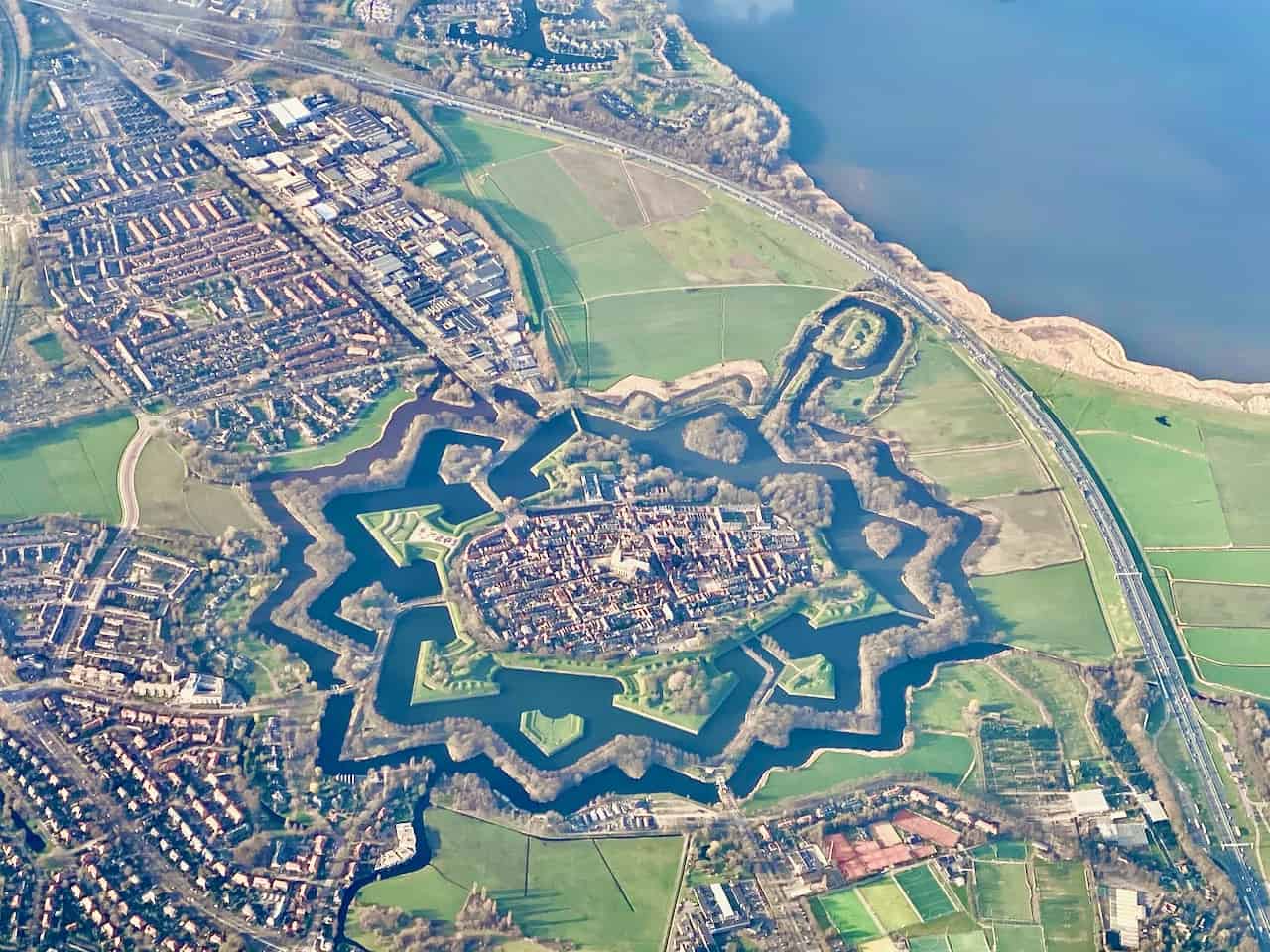 A view of Naarden Vesting, a starshaped fortress Velvet Escape