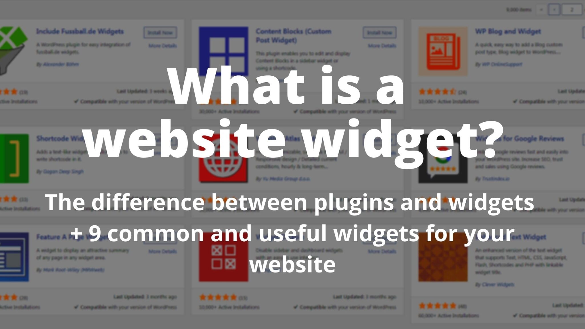 What is a website widget? + 9 useful widgets for your website Vemo Media