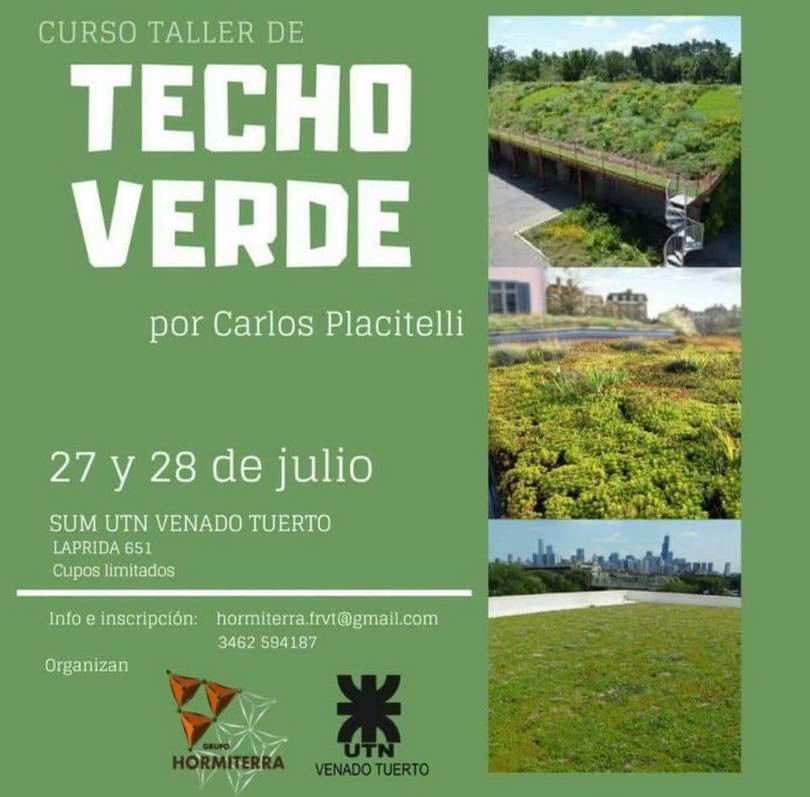 La UTN dictará un curso taller sobre techos verdes Gobierno de Venado