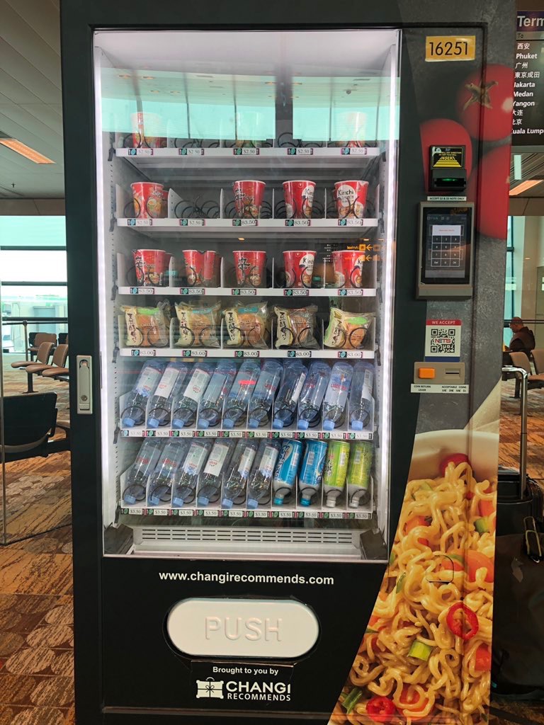 Airport Food Vending Machine Mesin Layan Diri Kenshou Vending