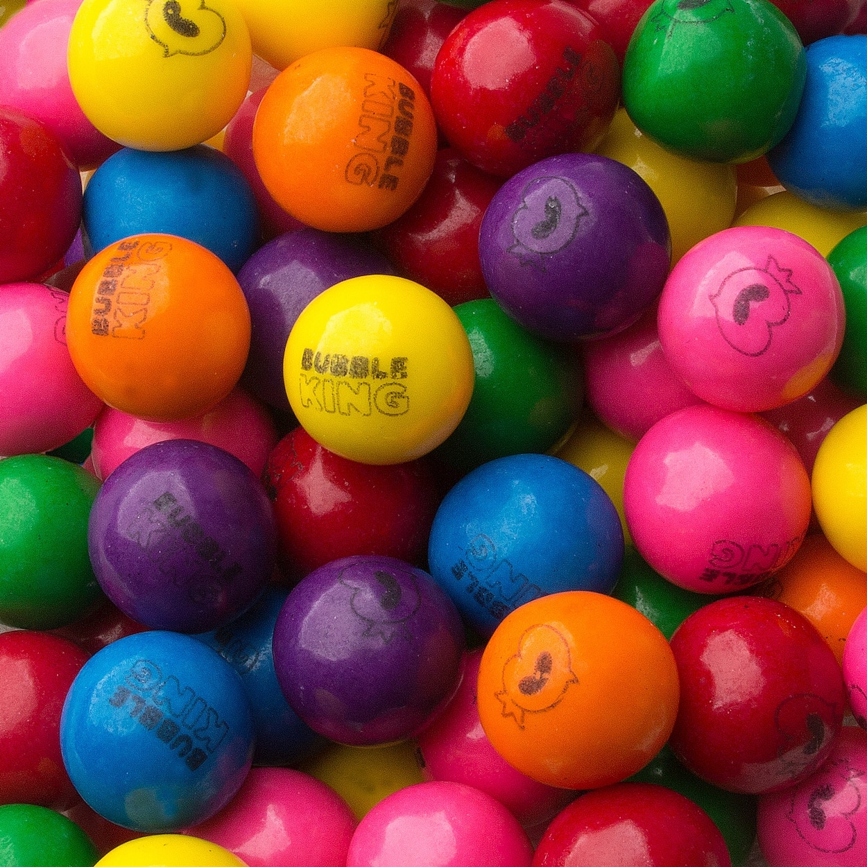 Special Assorted Bubble King Gumballs 1" 850 count gumballs