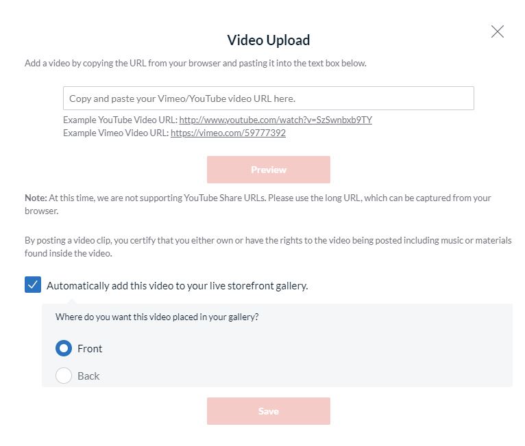 Uploading a Video to your Storefront on The Knot The Knot Pro