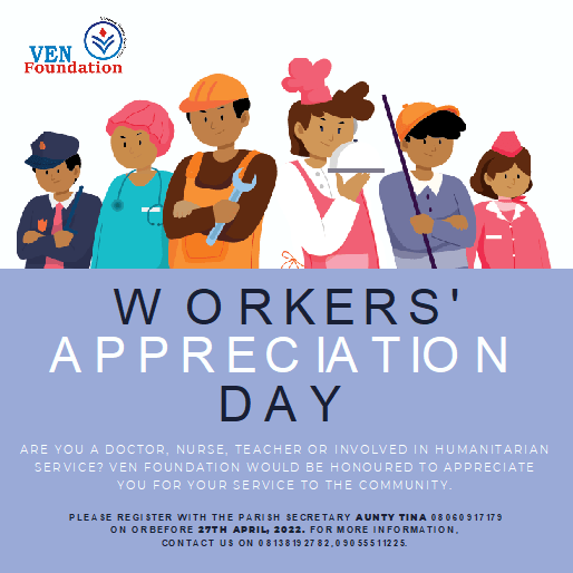 Worker’s Appreciation Day, 2022 Venfoundation