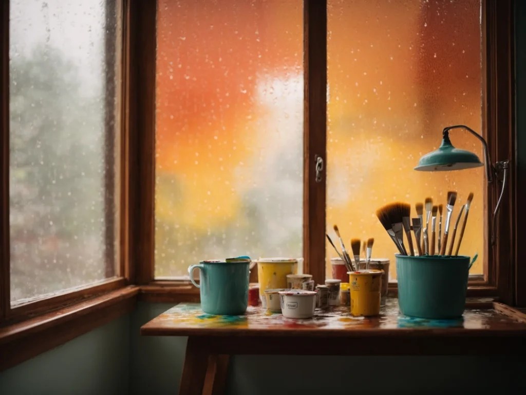 Can I Paint Inside When It's Raining Outside? Tiny House & Small