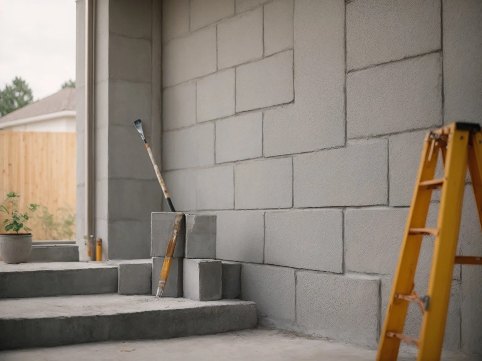 Painting Breeze Blocks Tiny House & Small Apartment Living