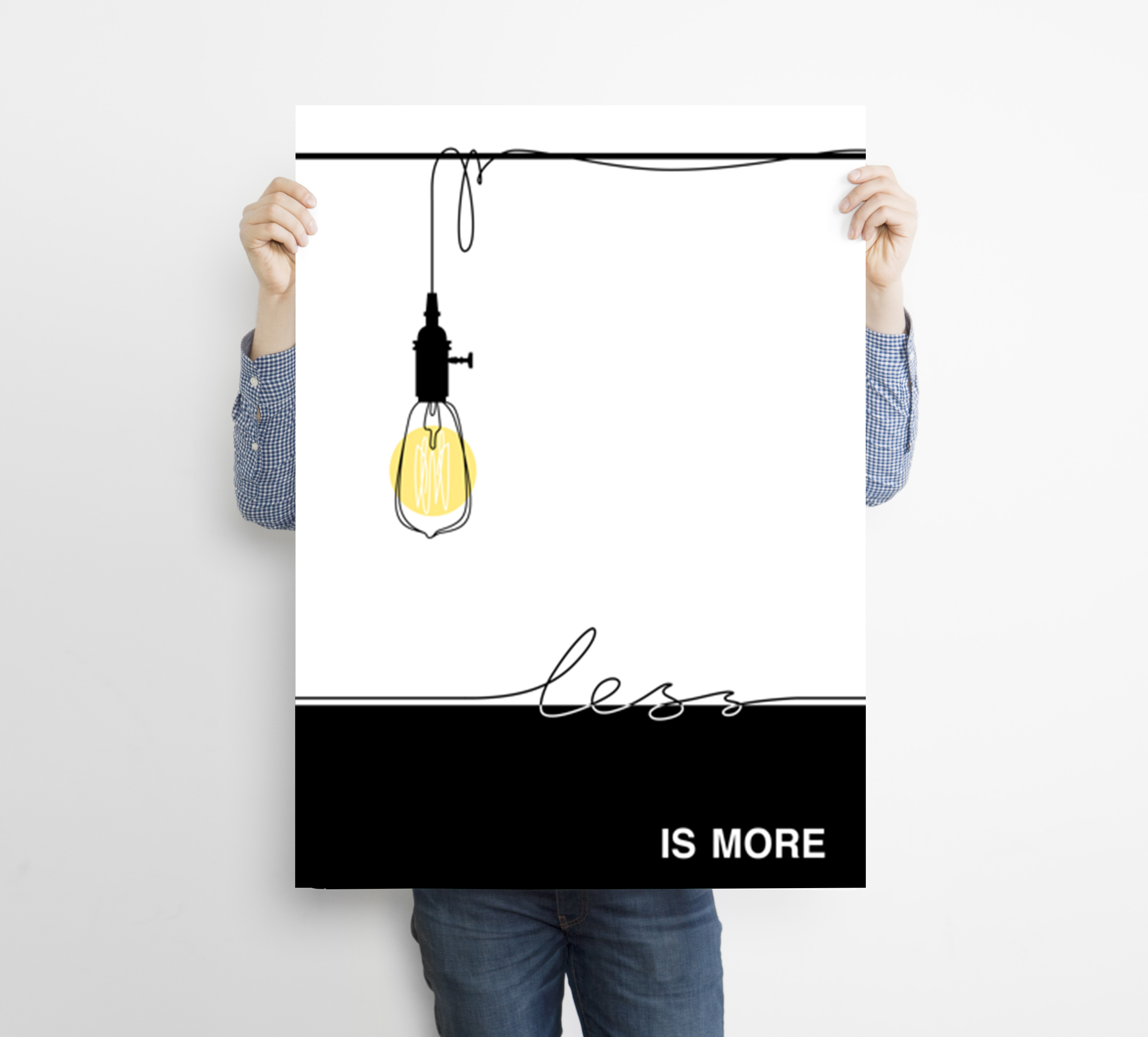 Less Is More Minimalist Poster Example Venngage Poster Examples